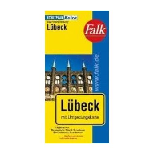 Lübeck térkép Falk  1:20 000 