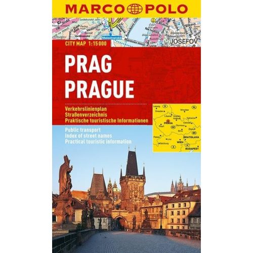 Prága térkép Marco Polo vízálló 1:15 000 
