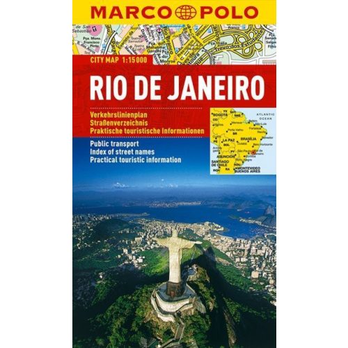 Rio de Janeiro térkép vízálló Marco Polo 1:15 000 