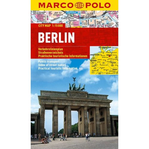 Berlin térkép vízálló Marco Polo 1:15 000, Berlin várostérkép