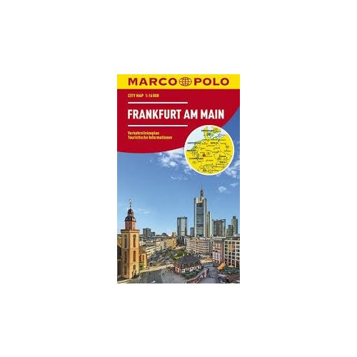 Frankfurt térkép Marco Polo fóliás belváros térkép 1:16 000 