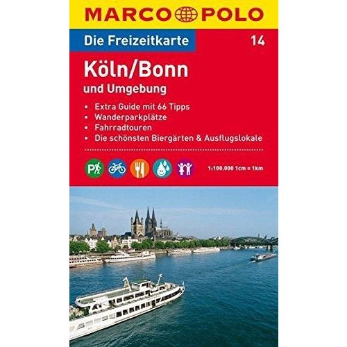 14. Köln, Bonn és környéke turista térkép Marco Polo 1:100 000 