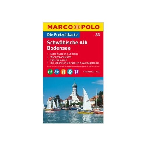 33. Schwäbische Alb Bodensee térkép 1 : 100 000 Marco Polo - neues Buch