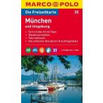   35. München és környéke turista térkép  1 : 110 000 Marco Polo