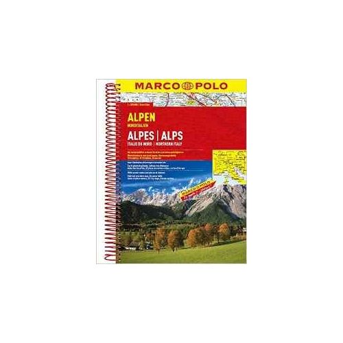 Alpok atlasz Marco Polo Alpok autótérkép 1:300 000 