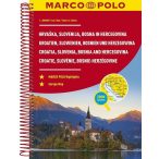   Horvátország autóatlasz, Szlovénia atlasz, Bosznia-Hercegovina atlasz Marco Polo 1:300 000 