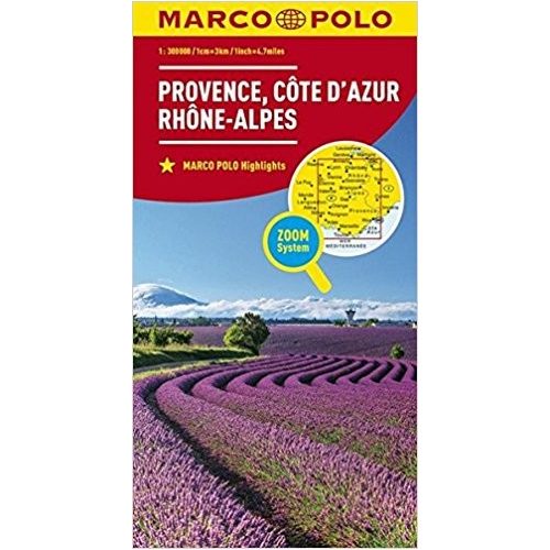 Côte d'Azur térkép, Provence térkép Marco Polo  1:300 000 