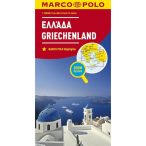   Görögország térkép, Görögország autós térkép Marco Polo 1: 800e