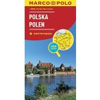 Lengyelország autós térkép Marco Polo 1:800 000 