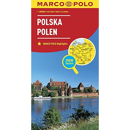 Lengyelország autós térkép Marco Polo 1:800 000 