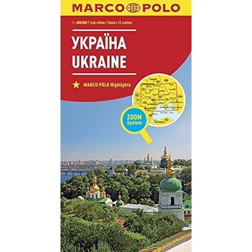 Ukrajna térkép Marco Polo 1:800 000   