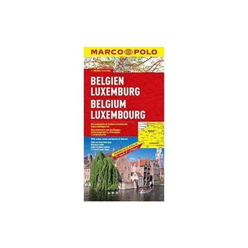 Belgium térkép Marco Polo  1:300 000  Belgium, Luxembourg térkép