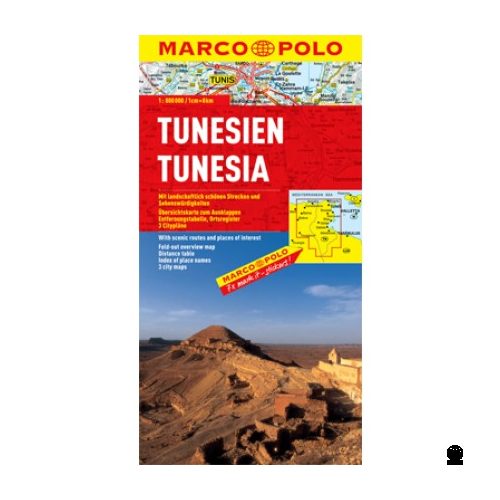 Tunézia térkép Marco polo 1:800 000 