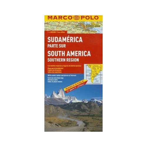 Dél-Amerika térkép déli rész Marco Polo 1:4 000 000 