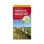   Dánia térkép Marco Polo, Dánia nyugat autótérkép 2017 1:700 000 