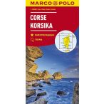   Korzika térkép Marco Polo 1:150 000  Korzika autós térkép