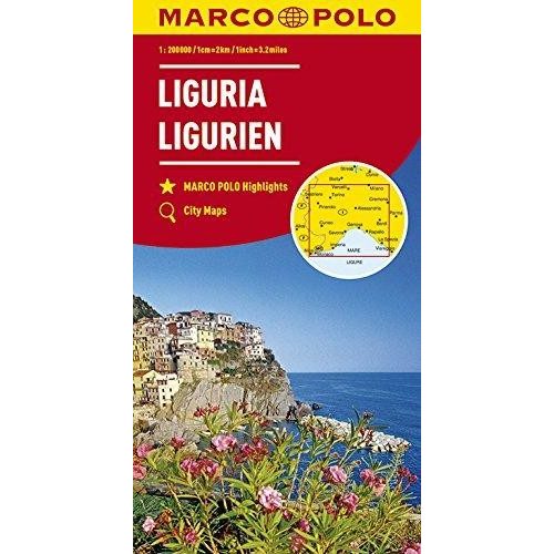 Liguria térkép Marco Polo 1:200 000 