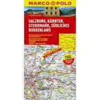   Salzburg térkép, Dél-Burgenland térkép Marco Polo 1:200 000 Karintia térkép 