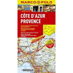   Côte d'Azur térkép, Provence térkép Marco Polo 1:200 000 