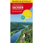   Sachsen térkép Marco Polo 1:200 000 Szász Svájc térkép 