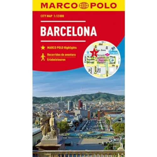 Barcelona térkép Marco Polo vízálló 1:12 000 