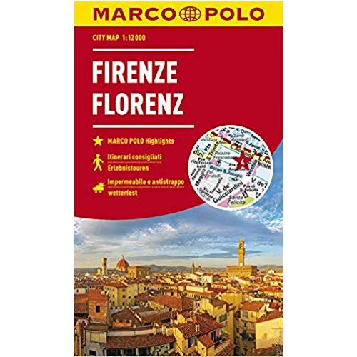 Firenze térkép Marco Polo 1:10 000 Firenze várostérkép vízálló