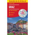 Graz város térkép vízálló Marco Polo 1:12 000 