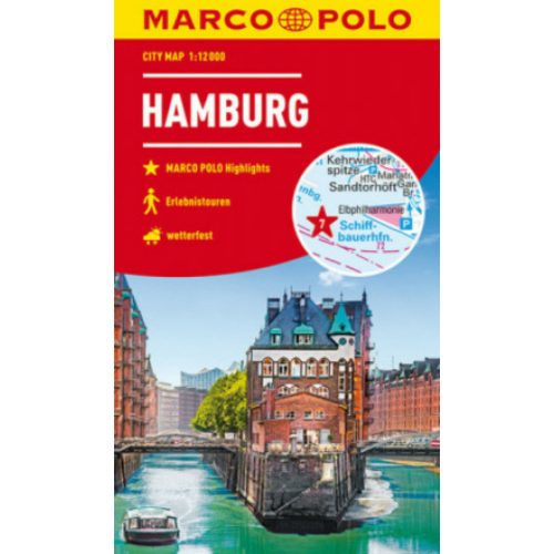 Hamburg város térkép Marco Polo - vízálló 1:12 000