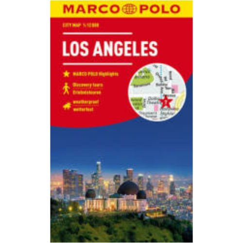 Los Angeles térkép vízálló Marco Polo  1:12 000 Los Angeles várostérkép 