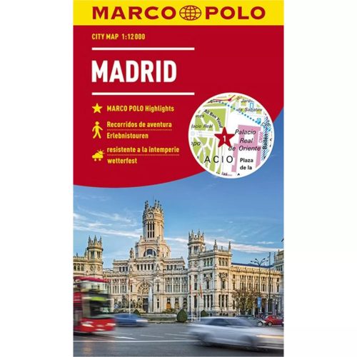 Madrid térkép Marco Polo vízálló 2019 1:15 000 