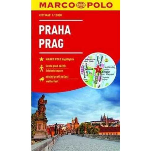 Prága térkép, Prága várostérkép Marco Polo 1:12 000 