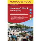   7. Hamburg, Lübeck und umgebung Marco Polo turista térkép  1 : 100 000 