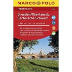   24. Dresden, Oberlausitz, Sächsische Schweiz turista térkép 1:110 000   1 : 110 000 