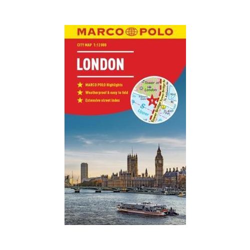 London térkép Marco Polo vízálló 2018 1:15 000  London várostérkép