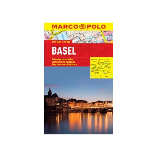 Basel térkép Marco Polo 1:15 000  Bázel térkép 2017