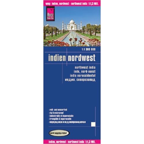 Észak-nyugat India térkép Reise 1:300 000  2018