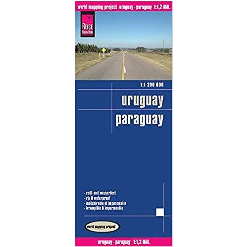 Uruguay térkép, Paraguay térkép Reise  1:600 000 