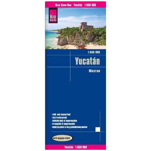 Yucatán térkép Reise 1:650 000 