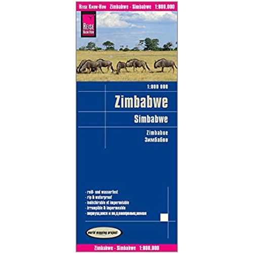 Zimbabwe térkép Reise 1:800 000  Simbabwe térkép