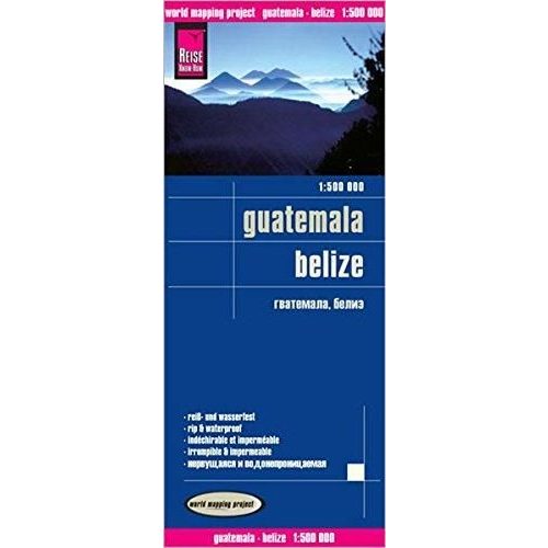 Guatemala, Belize térkép Reise 1:500 000 