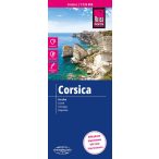 Korzika autós térkép, Korzika térkép Reise 1:135 000