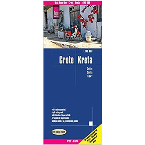 Kréta autós térkép Reise Crete térkép 1:65 000 