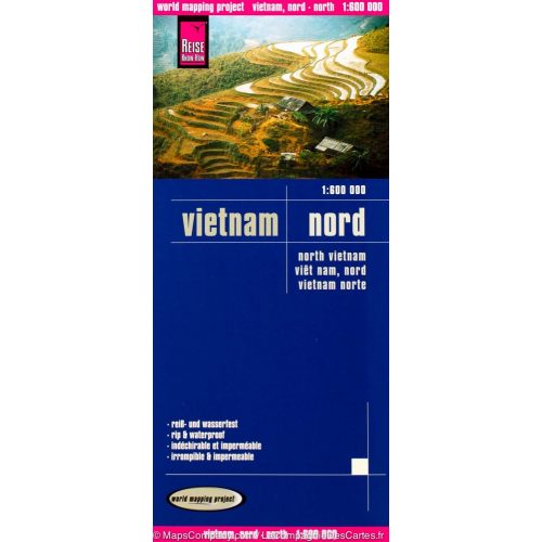 Észak-Vietnam térkép Reise 1:1 600 000 