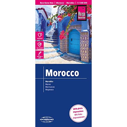 Marokkó térkép Reise 1:1 000 000 Marokkó autótérkép, Marokkó autós térkép
