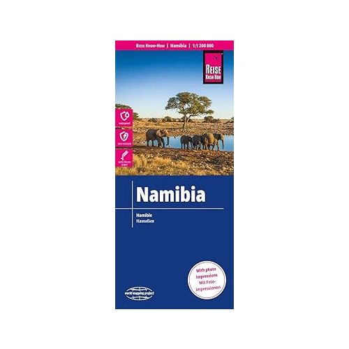 Namibia autós térkép, Namibia térkép Reise 1:1 200 000 