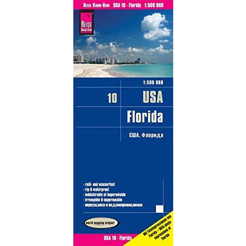 USA 10. Florida térkép Reise 1:500 000 