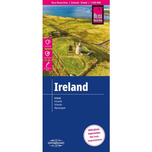 Írország térkép, Íroszág autós térkép Reise 1:350 000