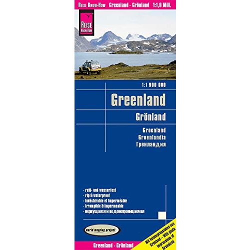 Grönland autós térkép, Grönland térkép Reise 1:1 900 000