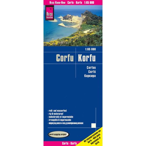 Korfu autós térkép Reise Corfu térkép 1:65 000 