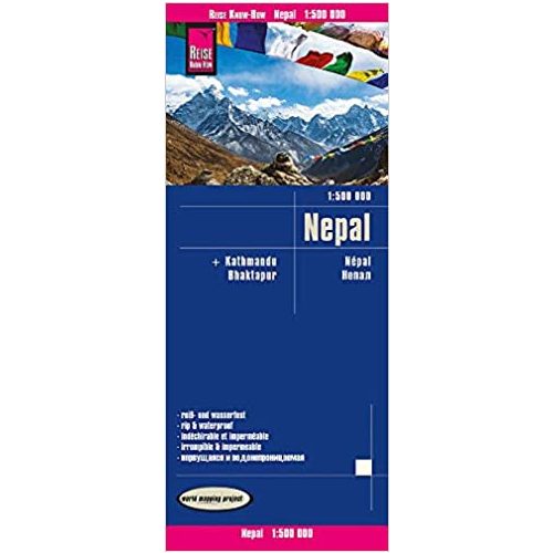 Nepál térkép Reise 1:500 000 